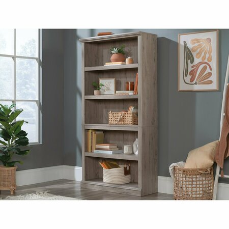 SAUDER 5-Shelf Bookcase Lo , Three adjustable shelves allow versatile storage and display options 434823